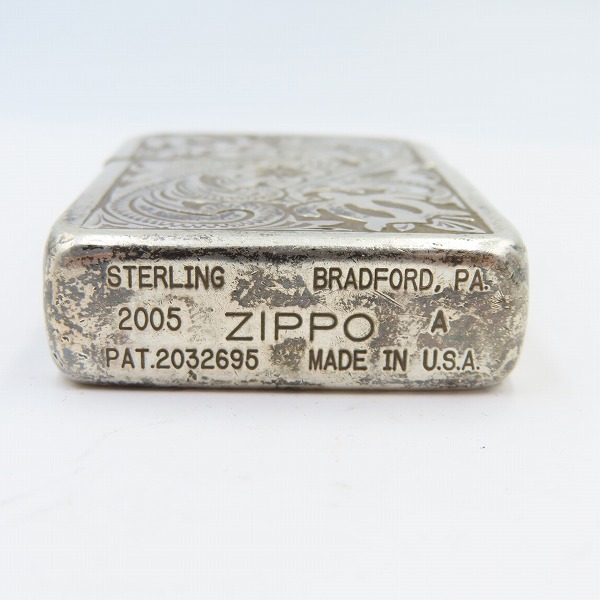 ZIPPO/ジッポー STERLING/スターリングシルバー アラベスク/唐草模様