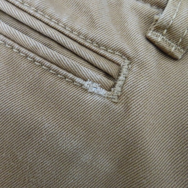 実際に弊社で買取させて頂いたBackChannel/バックチャンネル チノパン カーキ ブラウン 2点セットの画像 5枚目