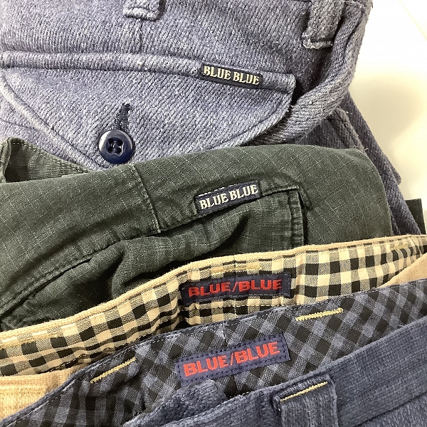 実際に弊社で買取させて頂いたBLUE BLUE/ブルーブルー ハーフパンツ カーゴパンツ 等 4点セットの画像 2枚目