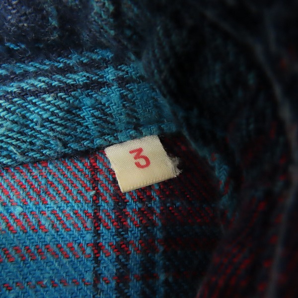 実際に弊社で買取させて頂いたBLUEBLUE/ブルーブルー ハリウッドランチマーケット INDIGO DYE 長袖シャツ/3の画像 3枚目