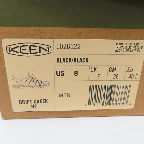 実際に弊社で買取させて頂いたKEEN/キーン DRIFT CREEK H2/ドリフト クリーク エイチツー サンダル 1026122/26の画像 8枚目
