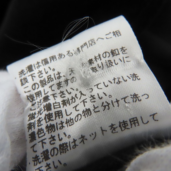 実際に弊社で買取させて頂いたCALEE/キャリー ベロアシャツ ブラック/Mの画像 6枚目