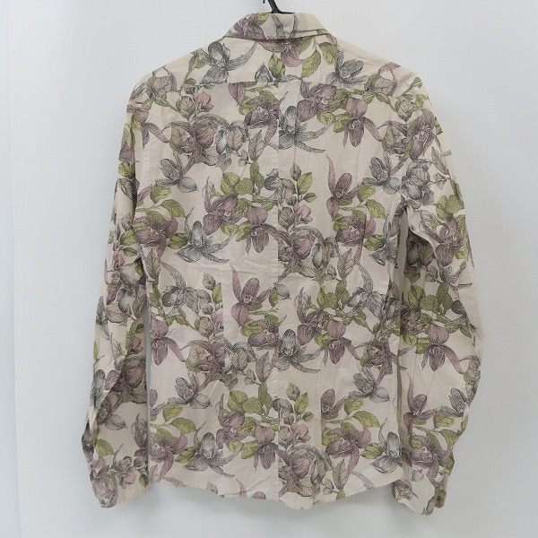 実際に弊社で買取させて頂いたDRIES VAN NOTEN/ドリスヴァンノッテン 花柄長袖シャツ/46の画像 1枚目