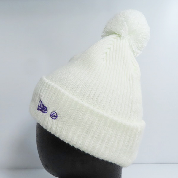 実際に弊社で買取させて頂いた(2)NEW ERA×FRAGMENT DESIGN/ニューエラ×フラグメント デザイン ポンポンニット リブ ホワイト の画像 2枚目