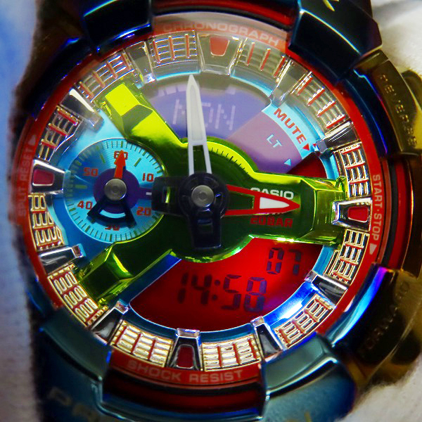 G-SHOCK/Gショック Metal Covered レインボー デジタル/アナログ