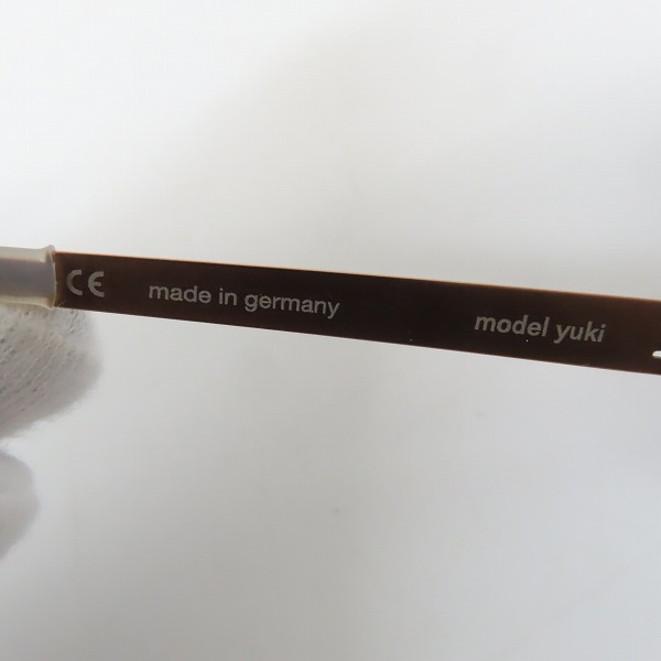 実際に弊社で買取させて頂いたic! berlin/アイシーベルリン yuki メガネフレーム/眼鏡/アイウェア/863424の画像 6枚目