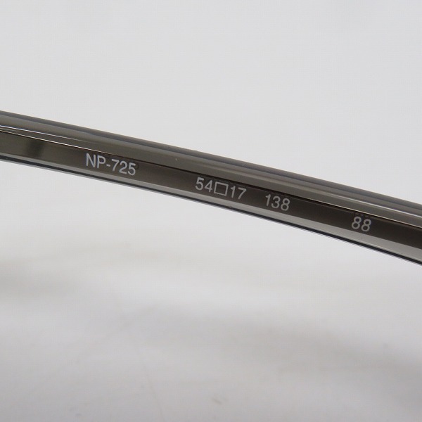 実際に弊社で買取させて頂いた999.9/フォーナインズ メガネフレーム/アイウェア NP-725の画像 4枚目