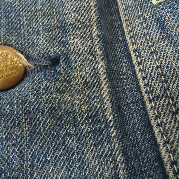 実際に弊社で買取させて頂いたCALEE/キャリー デニムジャケット インディゴ/Mの画像 6枚目