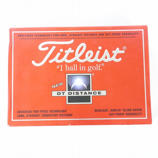 実際に弊社で買取させて頂いた【未使用】Titleist/タイトリスト DT DISTANCE ゴルフボール 1ダースの画像 2枚目