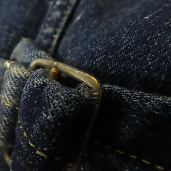 実際に弊社で買取させて頂いたCALEE/キャリー 1ST ノーカラー デニムジャケット CL-20SS031/Lの画像 7枚目