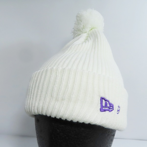 実際に弊社で買取させて頂いた(2)NEW ERA×FRAGMENT DESIGN/ニューエラ×フラグメント デザイン ポンポンニット リブ ホワイト 