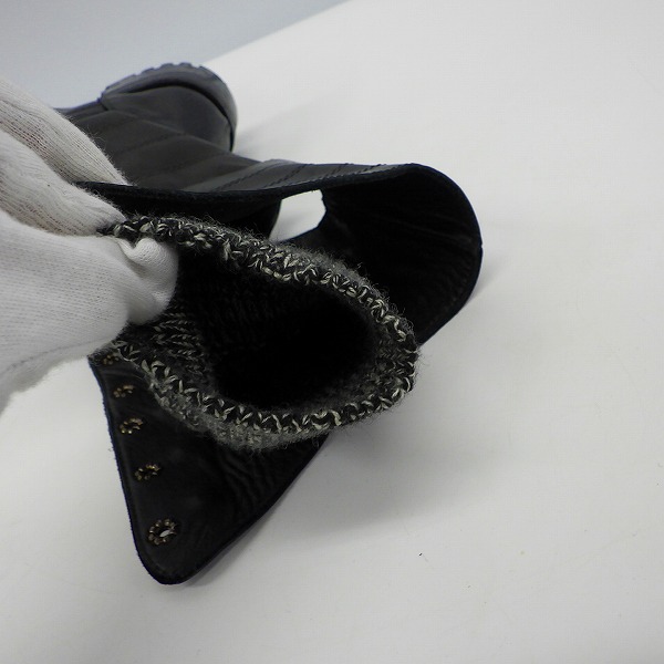 実際に弊社で買取させて頂いたJEAN PAUL GAULTIER/ジャンポール ゴルチエ レースアップ ブーツ/36の画像 4枚目