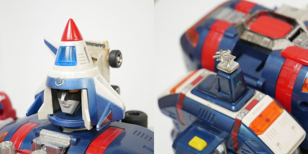 実際に弊社で買取させて頂いた【箱無】ポピー 機甲艦隊ダイラガーXV DX機甲合体ダイラガーXV/当時物の画像 5枚目