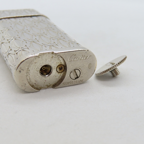 実際に弊社で買取させて頂いたCartier/カルティエ シルバー 総柄 ガスライターの画像 5枚目