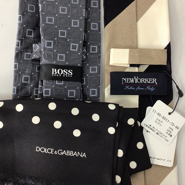 実際に弊社で買取させて頂いた【おまとめ品】HUGO BOSS/ヒューゴボス Dolce&Gabbana/ドルチェ＆ガッバーナ 他 ネクタイ/スカーフの画像 1枚目