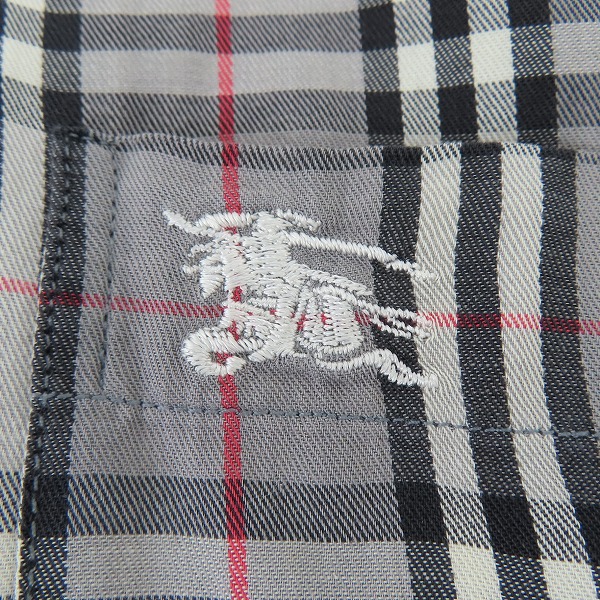 実際に弊社で買取させて頂いたBurberrys/バーバリー チェック ボタンダウンシャツ/43（XL）の画像 4枚目