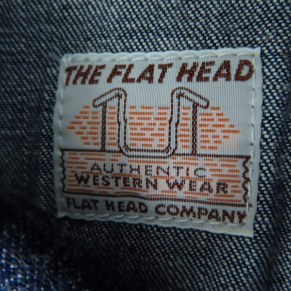 実際に弊社で買取させて頂いたTHE FLAT HEAD/フラットヘッド ウエスタンデニムシャツ 7001 /32の画像 2枚目