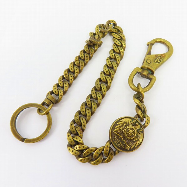 実際に弊社で買取させて頂いたCALEE/キャリー Concho Wallet Chain/コンチョ ウォレットチェーン ブラスの画像 5枚目