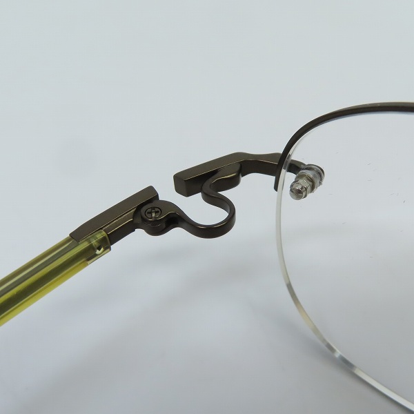 実際に弊社で買取させて頂いた999.9/フォーナインズ ツーポイント アイウエア/メガネフレーム 度入り TW-60Tの画像 7枚目