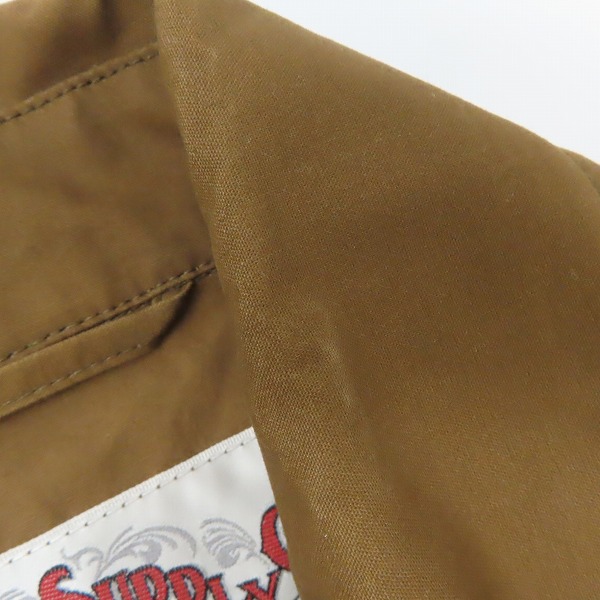 実際に弊社で買取させて頂いたCALEE/キャリー ボーンプリント コーチジャケット/Lの画像 7枚目