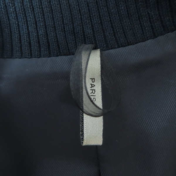 実際に弊社で買取させて頂いたDIOR HOMME/ディオールオム ジップアップ レザージャケット 7E3540180002/44の画像 2枚目