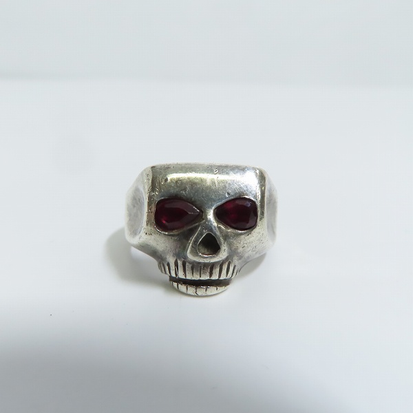 実際に弊社で買取させて頂いたFLASH POINT/フラッシュポイント JIM SKULL RING-SE -ルビー/ジムスカル リング 12.5号の画像 1枚目