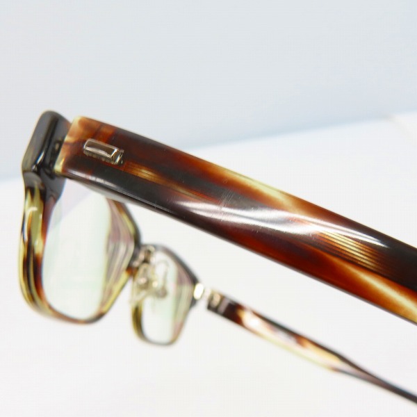 実際に弊社で買取させて頂いた999.9/フォーナインズ ウェリントン/スクエア 眼鏡フレーム/メガネフレーム NP-17の画像 8枚目