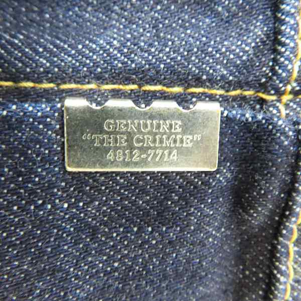 実際に弊社で買取させて頂いた【未使用】THE CRIME/クライミー セルビッジ デニムジャケット CRA-02A1-JK01/Sの画像 6枚目
