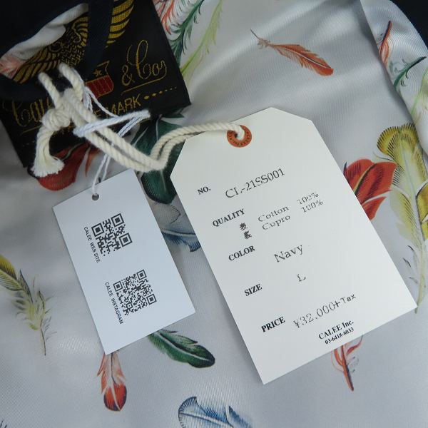 実際に弊社で買取させて頂いた【未使用】CALEE/キャリー ウエポンチノ ワークジャケット CL-21SS001/Lの画像 8枚目