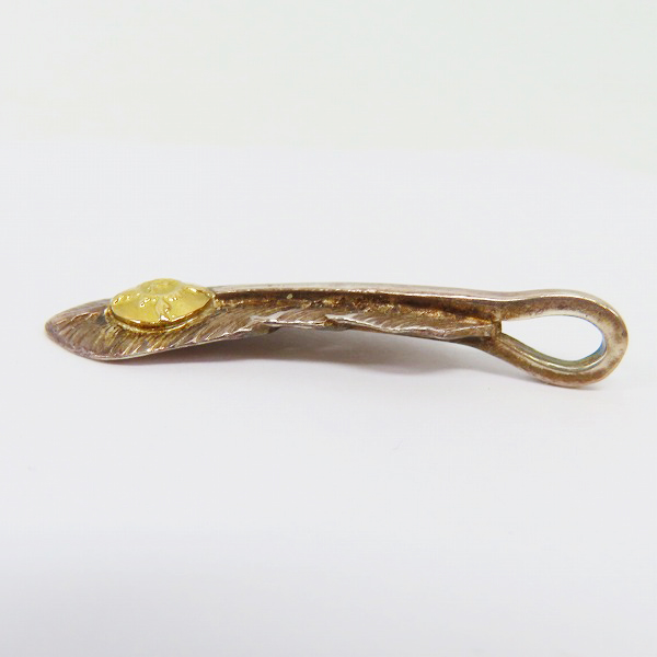 実際に弊社で買取させて頂いたFIRST ARROWS/ファーストアローズ K18メタル付フェザーペンダント 右向き Sの画像 2枚目