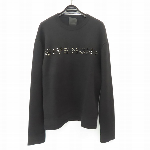実際に弊社で買取させて頂いた【JPタグ】GIVENCHY/ジバンシィ スタッズロゴ セーター スウェット BM90GX4Y54/M