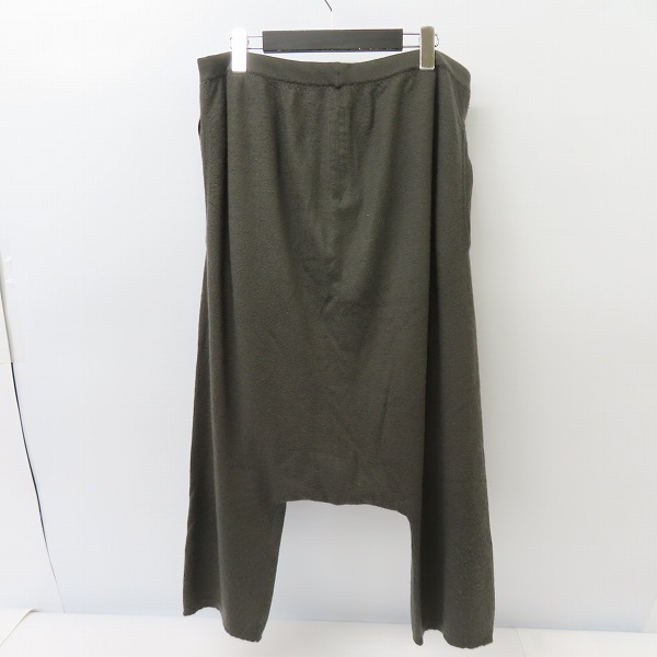 実際に弊社で買取させて頂いたRick Owens/リックオウエンス カシミアサルエルパンツ RU18F1650-WSB/Mの画像 1枚目