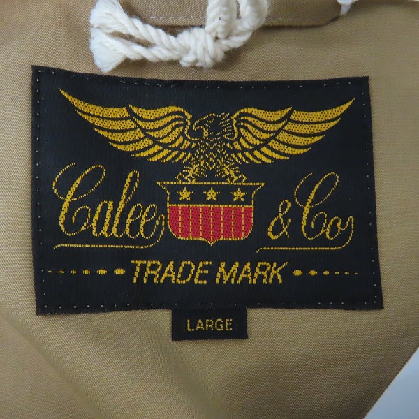 実際に弊社で買取させて頂いた【未使用】CALEE/キャリー ドロップショルダー ノーカラージャケット CL-21SS031/Lの画像 2枚目