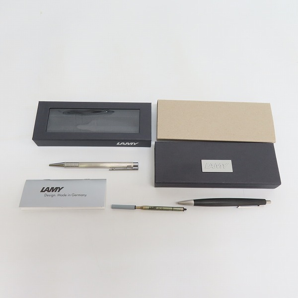 実際に弊社で買取させて頂いたLAMY/ラミー ヘアライン/2000 ノック式ボールペン 2点セットの画像 4枚目