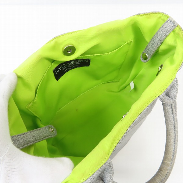 実際に弊社で買取させて頂いたHYDROGEN/ハイドロゲン スカル型押し トートバッグの画像 3枚目