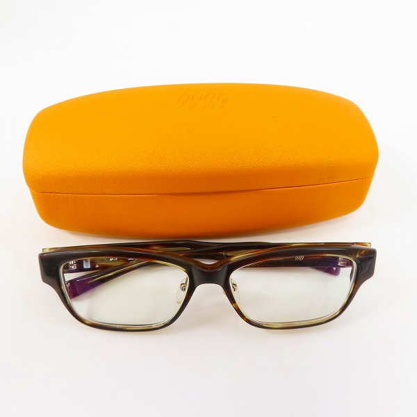 実際に弊社で買取させて頂いた999.9/フォーナインズ ウェリントン/スクエア 眼鏡フレーム/メガネフレーム NP-17の画像 9枚目