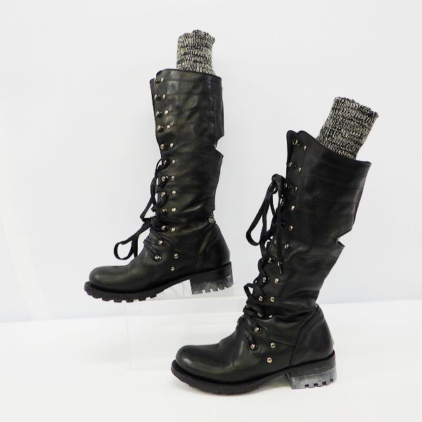 実際に弊社で買取させて頂いたJEAN PAUL GAULTIER/ジャンポール ゴルチエ レースアップ ブーツ/36の画像 3枚目