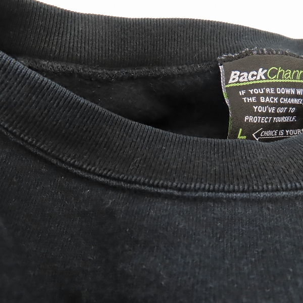 実際に弊社で買取させて頂いたBackChannel/バックチャンネル カモフラポケット ロゴ刺繍 スウェット トレーナー/Lの画像 7枚目