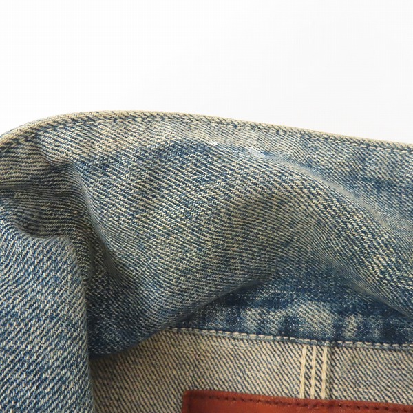 実際に弊社で買取させて頂いたCALEE/キャリー デニムジャケット インディゴ/Mの画像 4枚目