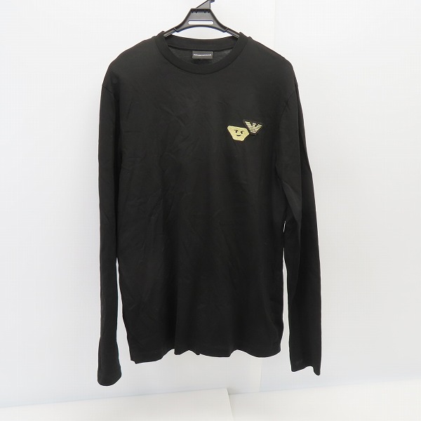 実際に弊社で買取させて頂いたEMPORIO ARMANI/エンポリオアルマーニ ロンT ブラック/6H1TP9 1JTUZ/L