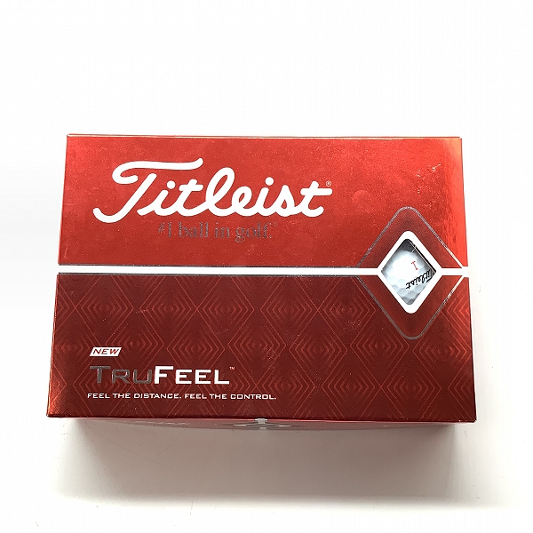 実際に弊社で買取させて頂いた【未使用/オウンネーム】Titleist/タイトリスト TRUFEEL ホワイト ゴルフボール 1ダースの画像 3枚目