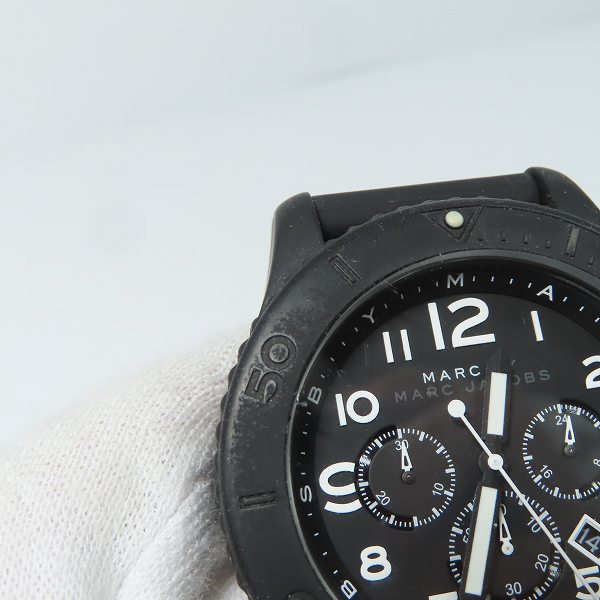 実際に弊社で買取させて頂いた(1)MARC BY MARC JACOBS/マークバイマークジェイコブス クォーツ 腕時計 MBM5528【動作未確認】の画像 4枚目