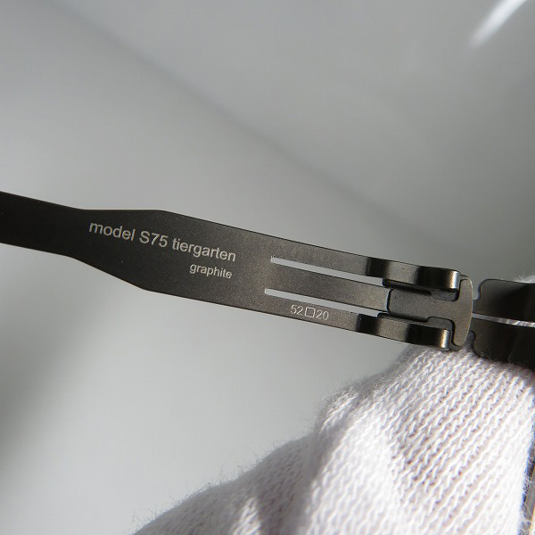 実際に弊社で買取させて頂いたic! berlin/アイシーベルリン S75 tiergarten メガネフレーム/アイウェア/863424の画像 7枚目