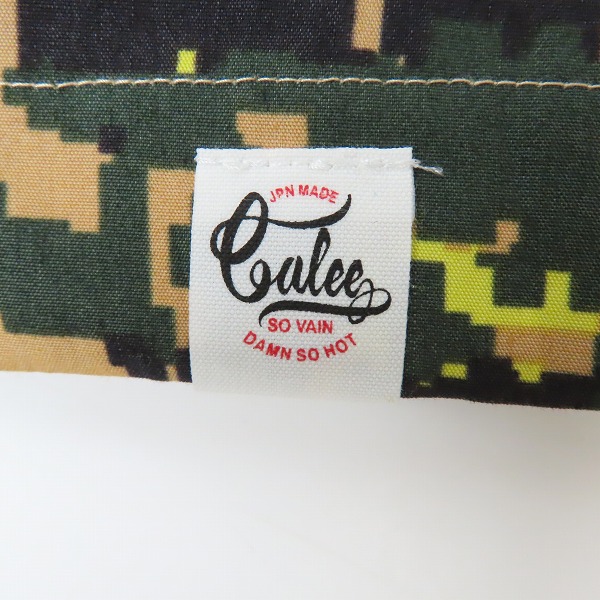 実際に弊社で買取させて頂いた【未使用】CALEE/キャリー C/N Digital Camouflage S/S Shirt Jacket デジカモシャツジャケット CL-21SS035/Lの画像 6枚目