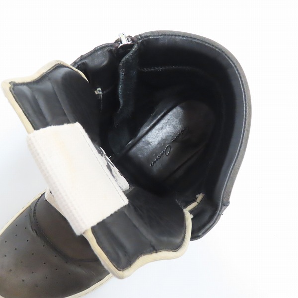 実際に弊社で買取させて頂いたRick Owens/リックオウエンス ジオバスケット サイドジップスニーカーRU18F1894/41.5の画像 4枚目