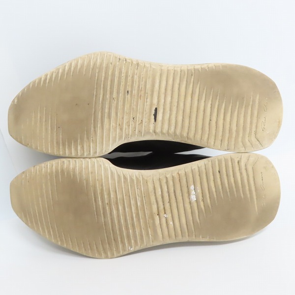 実際に弊社で買取させて頂いたRick Owens/リックオウエンス Oblique Lace Up Runner レザースニーカー RU18F1810/42の画像 2枚目