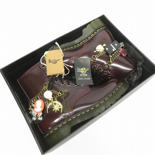 実際に弊社で買取させて頂いたDr.Martens/ドクターマーチン×MARC JACOBS/マークジェイコブス 8ホールブーツ 26496600/UK4の画像 8枚目