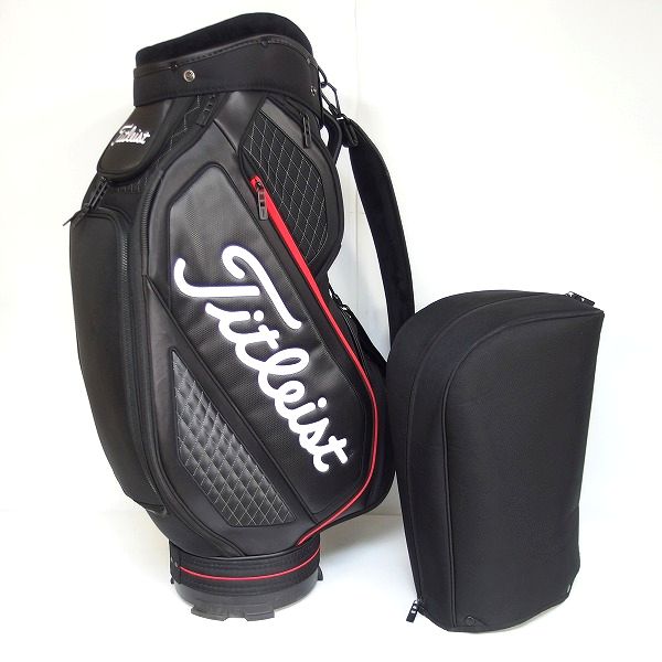 実際に弊社で買取させて頂いたTitleist/タイトリスト ゴルフ 6分割キャディバッグ ブラックの画像 1枚目