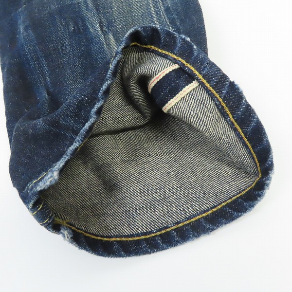 実際に弊社で買取させて頂いた【未使用】MARBLES/マーブルズ ダメージ/リペア加工 デニムパンツ MPT-A1502B/Lの画像 6枚目