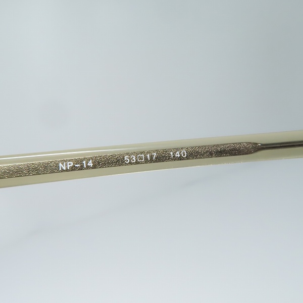 実際に弊社で買取させて頂いた999.9/フォーナインズ ALL STANDARD レンズ度入り 眼鏡/メガネ フレーム アイウェア/NP-14の画像 6枚目